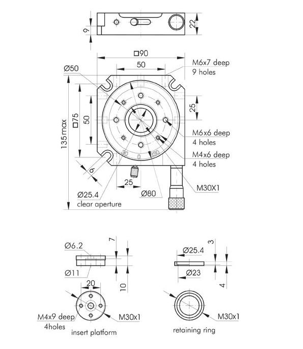 Vacuum Compatible Precision Rotary Stage 860-0140V