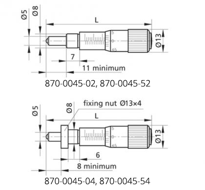 Thin Micrometers 870-0045