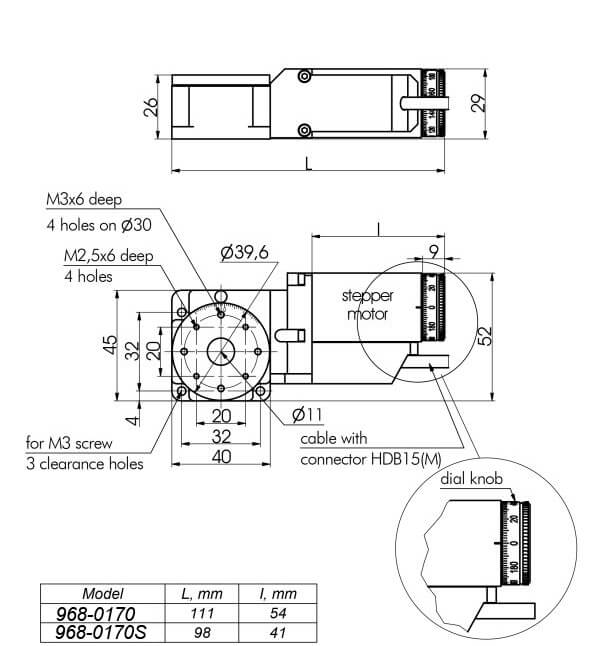 Motorized Rotation Stages 960-0170