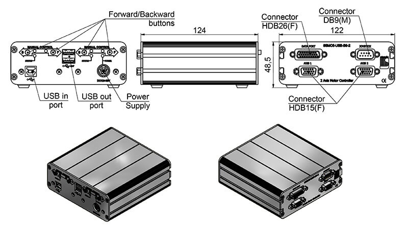 Stepper & DC Motor Controller 980-0045-USB